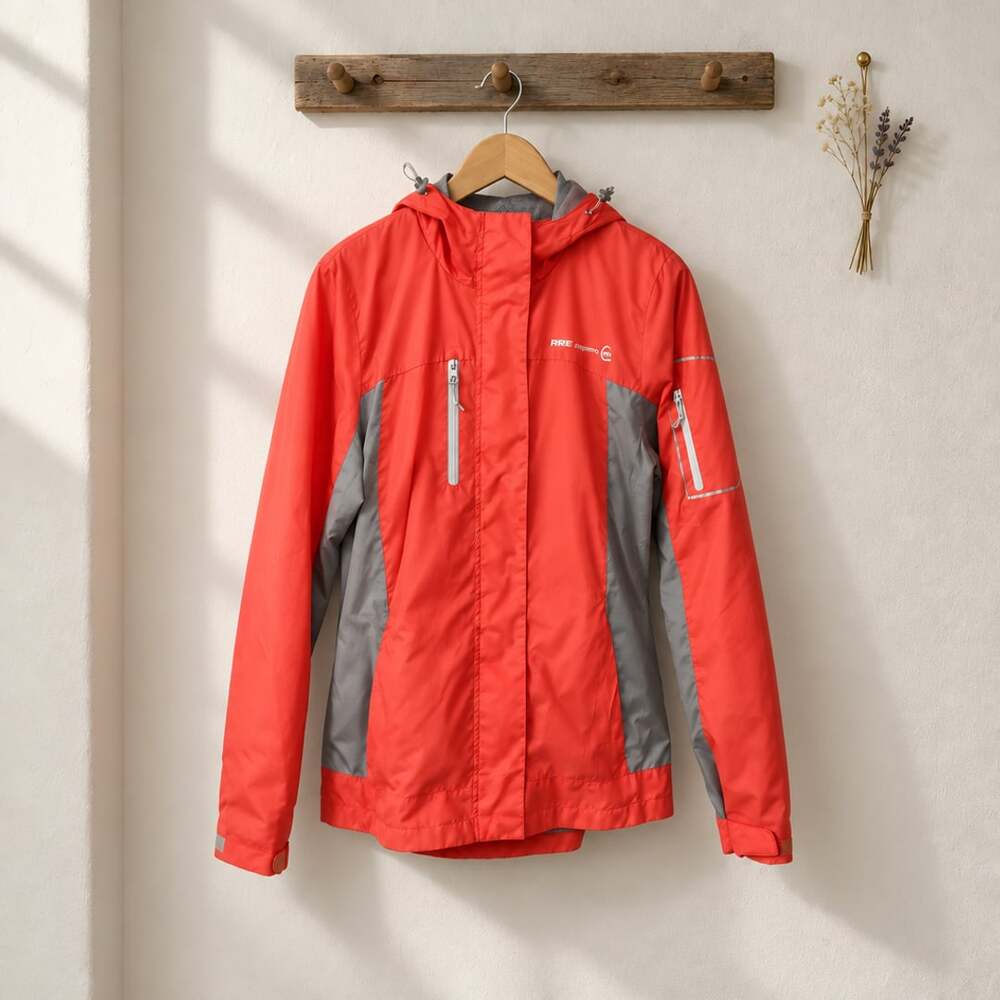 Free Country Athletics Series Jacket Orange Gray